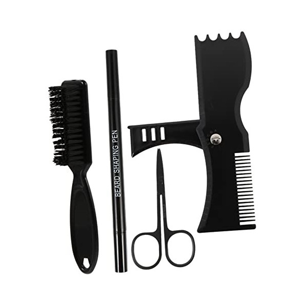 Beaupretty 12 Pièces Ensemble De Stylos À Moustache Brosse À Barbe Ciseaux À Barbe Kit De Rasage Kit De Toilettage Pour Homme