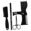 Beaupretty 12 Pièces Ensemble De Stylos À Moustache Brosse À Barbe Ciseaux À Barbe Kit De Rasage Kit De Toilettage Pour Homme