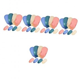 Beavorty 40 Pièces Gants Exfoliants Naturel Luffa Corps Luffa Gants De Nettoyage Mitaine Épurateur Gant Exfoliant Pour Le Cor