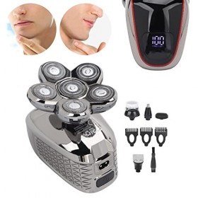 Gedourain Rasoir électrique 6D, kit de toilettage Tondeuse à Poils de Nez Rasoir Multifonctionnel Tondeuse à Cheveux Recharge