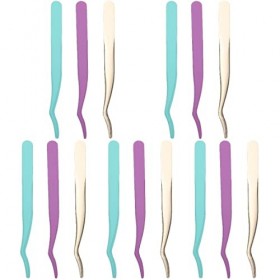 FRCOLOR 15 Pièces Recourbe-cils Pinces à Sourcils Clip Pince à Cils Pince à Cils Pour Faux Cils Dissolvant De Faux Cils Pince
