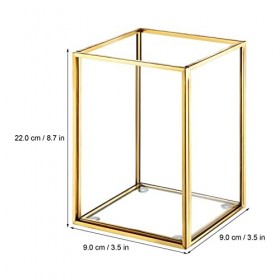 minkissy Lot de 2 supports transparents pour pinceaux de maquillage - Pour ranger vos pinceaux de maquillage et crayons - Pou