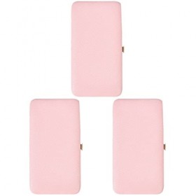 FRCOLOR 3 Pièces Boîte De Rangement Pour Pincettes Porte-pince En Cuir Pince à Épiler Pour Extensions De Cils Casier De Range