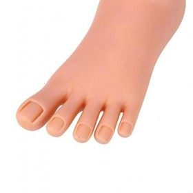 Uonlytech Mannequin de pied dentraînement pour faux ongles - Modèle DIY - Manucure débutant - Pour la maison - Outil de nail