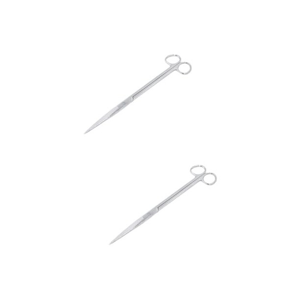 FRCOLOR 3 Pièces Ciseaux Pour Plantes Aquatiques Ciseaux À Pour Aquarium Ciseaux En Acier Pour Aquarium Ciseaux À Long Manche