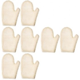 Beaupretty 8 Pcs Sec Pour Naturel Riche Brosse De Lavage Gants Cellulaires Gommage Gant De Bain Visage Douche Morte Et Femmes
