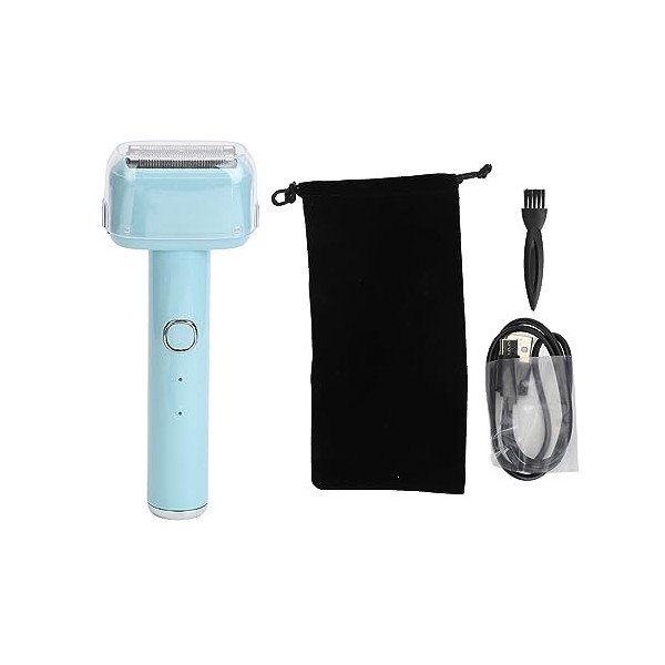 Tondeuse électrique, Kit de Toilettage de Barbe étanche Intelligent Rechargeable Portable avec Brosse de Nettoyage pour Homme