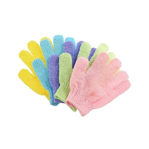 minkissy 60 Pièces Gants De Gommage Corporel Gommage Corporel Exfoliant Gant De Bain Gants De Douche Gants De Bain Gant De Go