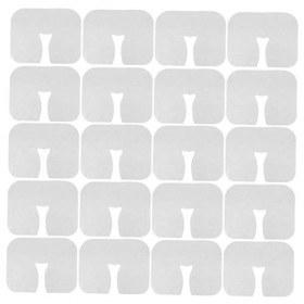 FOMIYES 800 Pièces Taie DOreiller Allongée Jetable Couverture De Lit De Massage Table De Massage Plus Chaude Housses DAppui