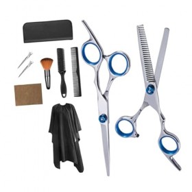 FRCOLOR 1 Ensemble De 10 Pièces De Ciseaux Amincissants Pour Barbier Clips De Cape Peigne Ciseaux De Coiffure Outils De Coupe