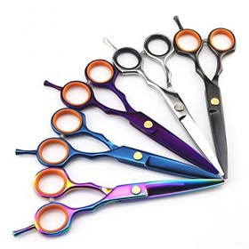 Ciseaux de Coupe de Cheveux, Acier 440c Ciseaux de Cheveux de Couleur de 5,5 Pouces Ciseaux de Coupe de Cheveux Ciseaux de Co...