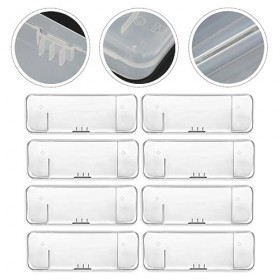 FRCOLOR 40 Pcs Boîte De Rangement Pour Rasoir Rasoir De Voyage Portable Rasoir Récipient Transparent Boîte De Protection Pour