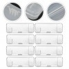 FRCOLOR 40 Pcs Boîte De Rangement Pour Rasoir Rasoir De Voyage Portable Rasoir Récipient Transparent Boîte De Protection Pour