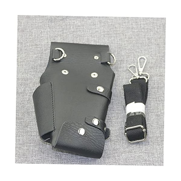 Hemobllo 3 Pièces Ciseaux Pochette En Cuir Barber Ciseaux Sac Ciseaux Organisateur Sac De Taille Barber Taille Ceinture Salon