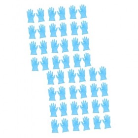 NIYANGLE 200 Pièces De Gants En Nitrile Gants De Toilettage Gants En Latex Gratuits Gants Jetables Gants En Nitrile À Usage U