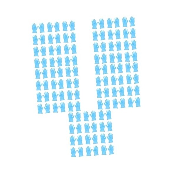 NIYANGLE 200 Pièces De Gants En Nitrile Gants De Toilettage Gants En Latex Gratuits Gants Jetables Gants En Nitrile À Usage U