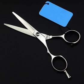Ciseaux de coupe de cheveux, 5,5 pouces professionnels 440c ciseaux à cheveux gauchers coupant les ciseaux de coupe de cheveu...