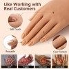 Main de femme pour ongles en acrylique avec support réaliste en silicone pratique - Faux support flexible pour doigts - Manne