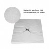 dsfen Salon de beauté Face Pad Bed Table Face Hole Cover Spa Massage Jetable Breathing Sheet Blanc