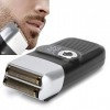 Rasoir électrique à Feuille pour Hommes, Tondeuse à Barbe à Tête Chauve Rechargeable Rasoir à Moustache LCD, Rasoir électriqu