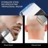 Rasoir électrique à Feuille pour Hommes, Tondeuse à Barbe à Tête Chauve Rechargeable Rasoir à Moustache LCD, Rasoir électriqu