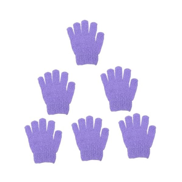 FRCOLOR 60 Pièces Gants De Bain À Cinq Doigts Gommages Épurateur De Bain Pour Le Corps Gommages Pour Femmes Éponges Pour Le N