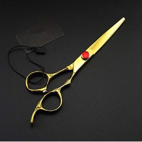 Ciseaux de coupe de cheveux, professionnels 6 pouces 440C avec poignée en prune, ensemble de ciseaux de coupe, ciseaux de coi...