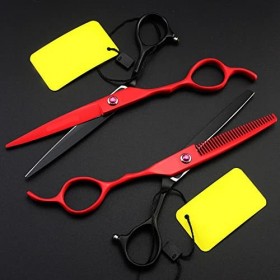 Ciseaux de coupe de cheveux, 6 pouces ciseaux de cheveux pour gauchers ciseaux de coupe Salon de coiffure coupe de cheveux am...