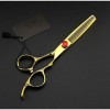 Ciseaux de coupe de cheveux, professionnels 6 pouces 440C avec poignée en prune, ensemble de ciseaux de coupe, ciseaux de coi