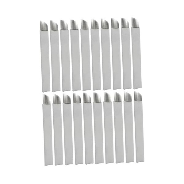 FOMIYES 150 Pièces 9 Aiguilles De Tatouage Des Sourcils Lames À Sourcils Lames De Microblading Aiguilles DOmbrage Microbladi