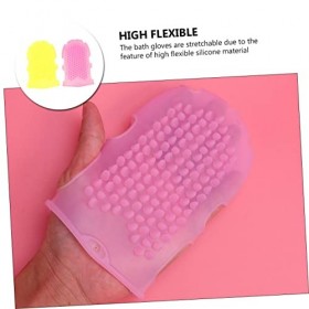 Lot de 6 gants de bain en silicone pour homme - Gants de douche exfoliants pour le corps - Gants de douche exfoliants