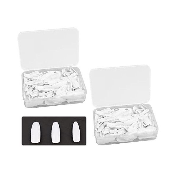 KnowU Main Dentrainement Manucure Silicone, Fausse Main pour Ongle, 100PCS Faux Ongles with Main D Entrainement pour Ongle. 