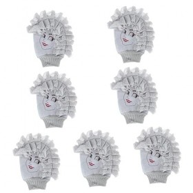 minkissy 7 Pièces Gants De Bain Réversibles Éponges Pour Le Nettoyage Gant De Douche Gants Exfoliants Pour Douche Corporelle 