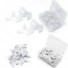 100Pcs Clous de Remplacement pour UK01 Silicone Pratique Faux Nail Art Clous de remplacement 