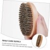 minkissy 10 Pièces Brosse À Barbe Kit De Beauté Costumes Pour Hommes Accessoires De Voyage Peigne À Barbe Portable Brosse À M