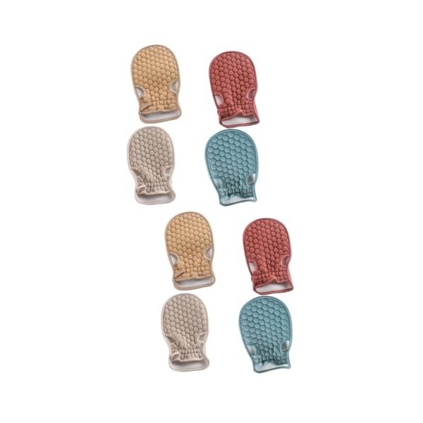 FOMIYES 12 Pièces Gants sans Doigts Gants De Bain Gant pour Exfoliant Gant De Douche Gommage Gants Exfoliants pour Le Corps S