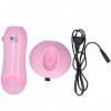 Fyearfly Chauffe-Cire, Épilation Épilation Chauffe-Cire Épilateur Portable Épilation Cire Machine Rose EU Plug 220V