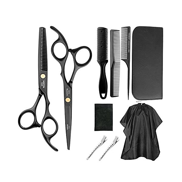 DSXZM Ciseaux De Coupe des Cheveux Professionnels, Kit De Coiffure De Coiffure, Ciseaux À Cheveux, Cisailles Damincissement,