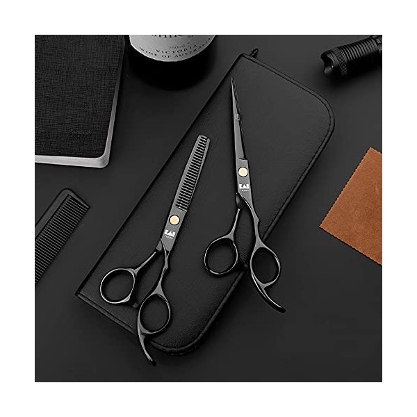 DSXZM Ciseaux De Coupe des Cheveux Professionnels, Kit De Coiffure De Coiffure, Ciseaux À Cheveux, Cisailles Damincissement,