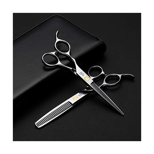 LBFXQ 7 Pcs De Ciseaux De Coiffure Professionnels De Gauche, Kits De Ciseaux À Couper Les Cheveux, pour Coiffure/Salon/À La M