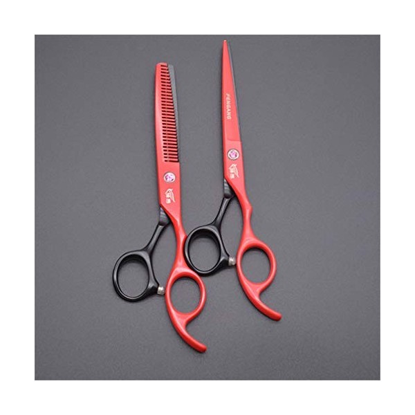 Ciseaux Professionnel Barber Kit, 6.0 Pouces Salon De Coiffure Ciseaux Set, Dilution Ciseaux Et Plat Ciseaux, Léger Et Sharp,