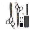 LBYB Professional 8 pièces Coupe de Cheveux Set Ciseaux en Acier Inoxydable avec des Cheveux Ciseaux et Ciseaux de Coiffure p