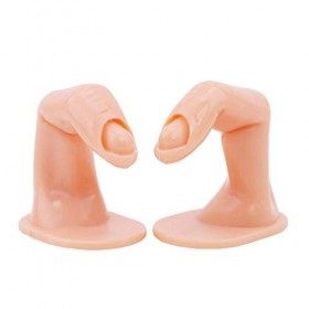 Ogquaton 5 Pcs Professionnel Faux Nail Art Modèle Pratique Formation Doigt Manucure Faux Ongles Conseils Salon Outils, Modèle