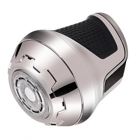 Tondeuse à Cheveux, Tondeuse à Cheveux à Barbe Ronde à Double Anneau de Chargement USB 2 en 1 pour la Famille pour les Voyage