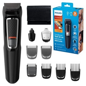 Philips Série 3000 Tondeuse cheveux et Multi-Styles comportant 9 Accessoires modèle MG3740/15 