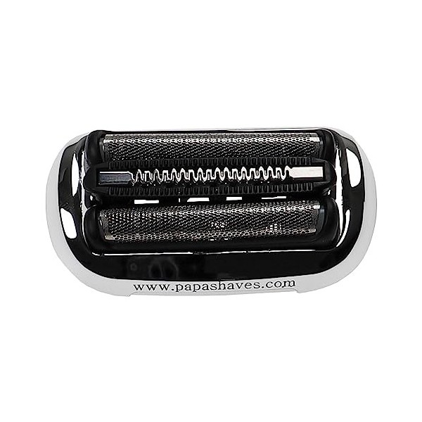 vhbw Tête de rasage Lot avec 1x grille de rasoir, 1x lame de tondeuse compatible avec Braun 70-S1200s, 70-S4200cs rasoir, n