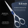 Suvorna Professional Hair Scissors 5.5" Precision Razor Edge Japanese Stainless Steel Barber Scissors Hair Styling, Trimming 