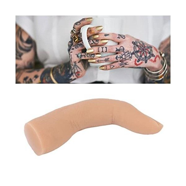 Tatouage Pratique Doigt Doux Modèle De Formation Des Ongles Professionnel Mannequin Doigt Silicone Flexible Pliable Faux Nail