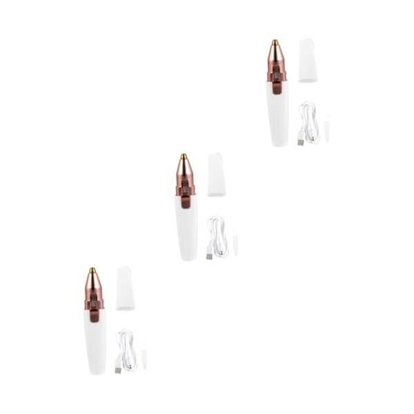 Healifty 2 Pièces Rouge à Lèvres Dame Rasoir Sourcil Épilateur Pour Le Visage Modeleur De Bikini Tondeuse Pour Les Poils Du V