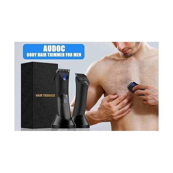 Tondeuse électrique pour homme - Rechargeable - Lames en céramique remplaçables